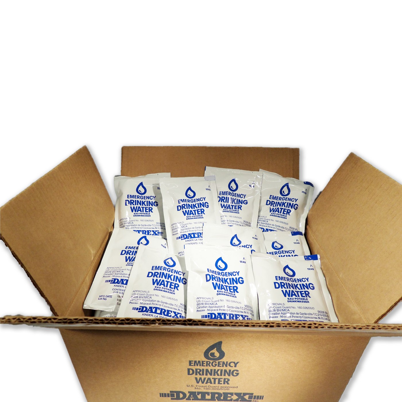 Emergency Water Pouches (case of 64, 4.2oz)
